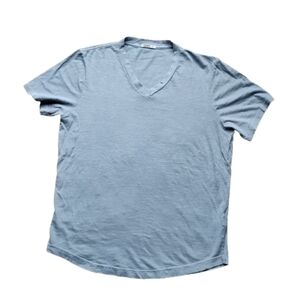 Buck Mason Light Blue‑Gray 100% Cotton Tee Sz Large USA Made